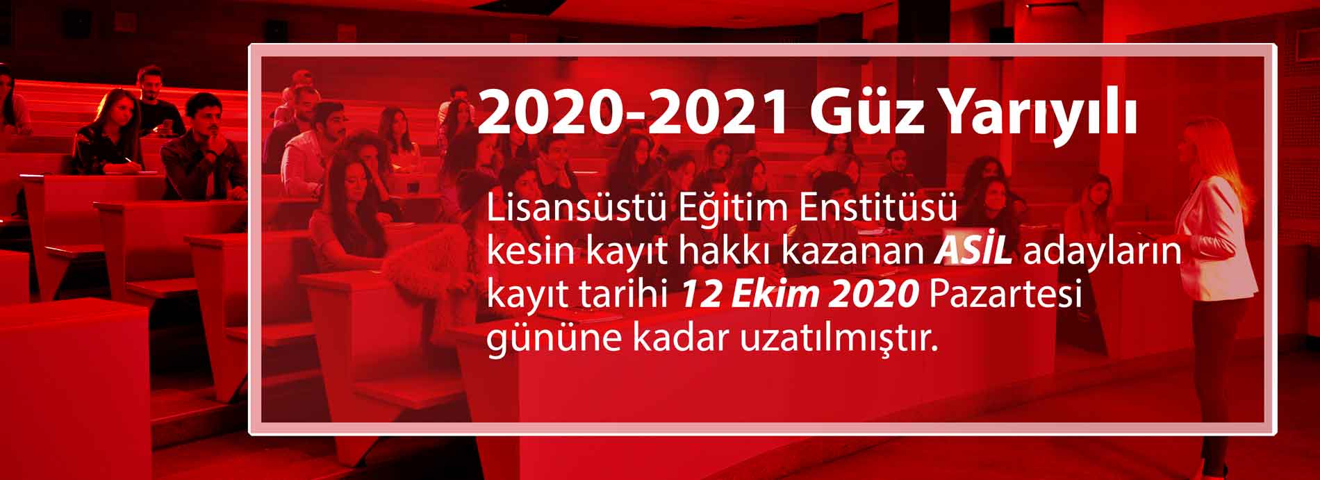 2020-2021 Güz Yarıyılı Kesin Kayıt Yaptırmaya Hak Kazananlar