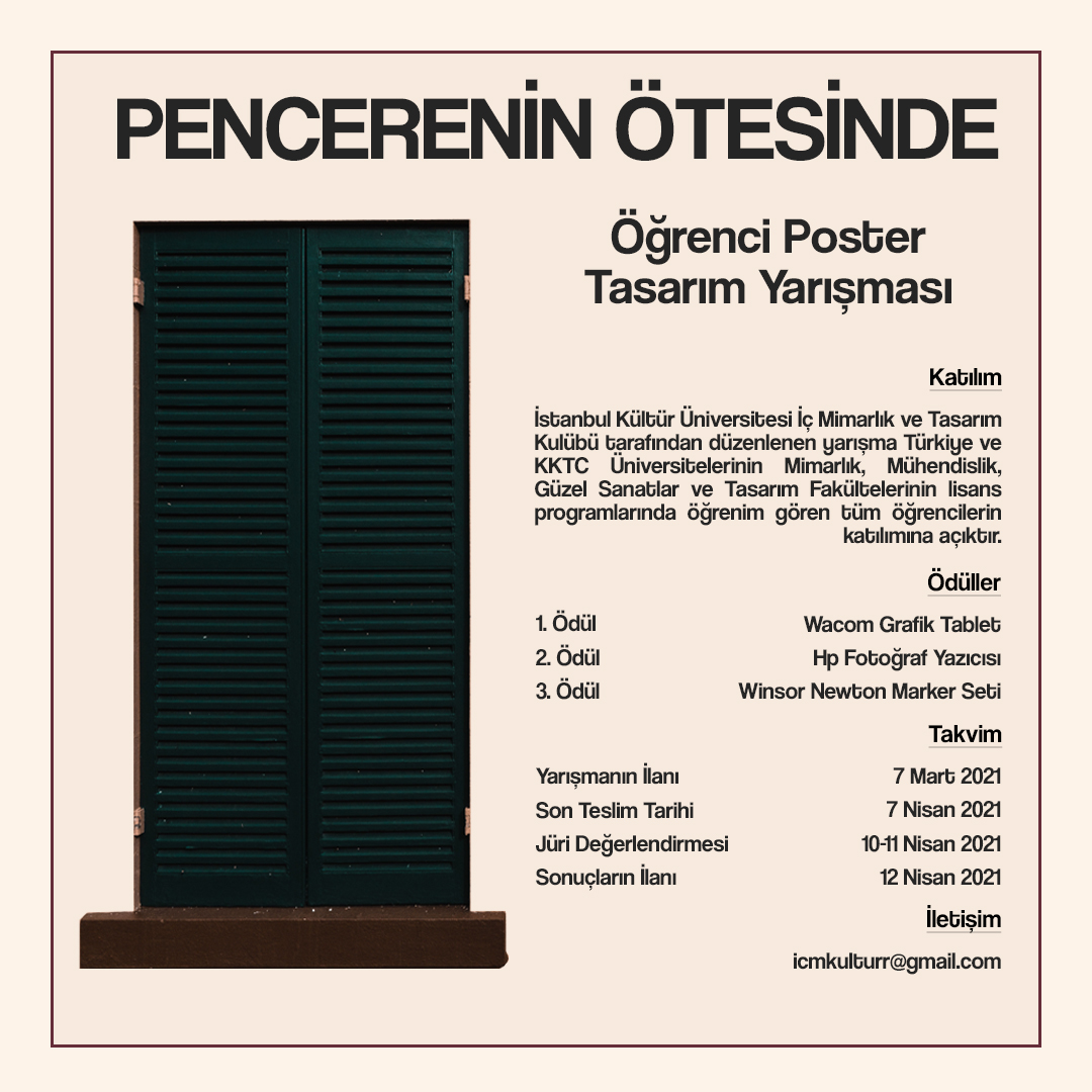 "Pencerenin Ötesinde" Ulusal Öğrenci Yarışması