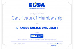 İstanbul Kültür Üniversitesi (İKÜ), Avrupa Üniversite Sporları Birliği (EUSA) Üyesi Oldu