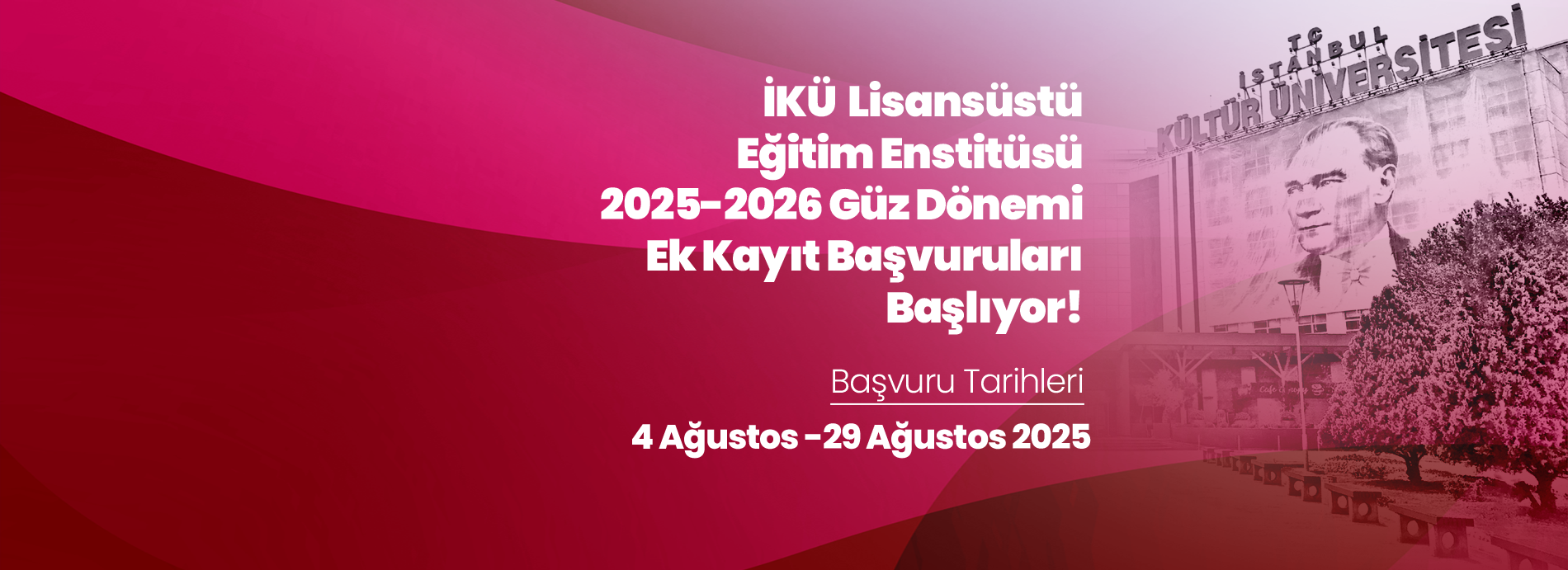 2025-2026 Eğitim Öğretim Yılı Bahar Yarıyılı Lisansüstü Başvuruları